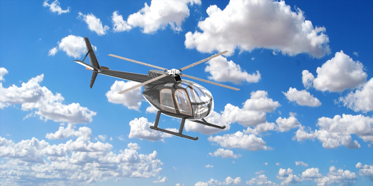 OH-6A直升机简易模型